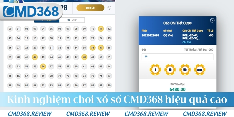 Kinh nghiệm chơi xổ số CMD368 hiệu quả cao